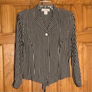 NWOT Vintage Rebecca Malone Career Top Blouse Size L